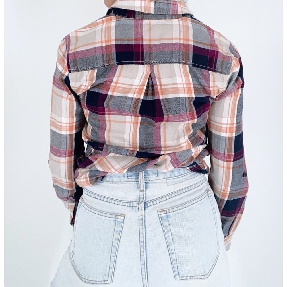 Anthropologie Holding Horses Button Down Plaid Top Size XS - Picture 3 of 4